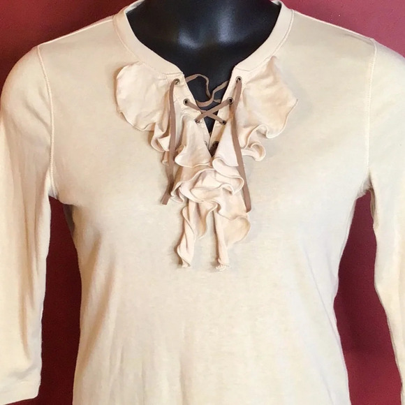 LRL LAUREN JEANS CO. RALPH LAUREN TOP SIZE M - Picture 2 of 4